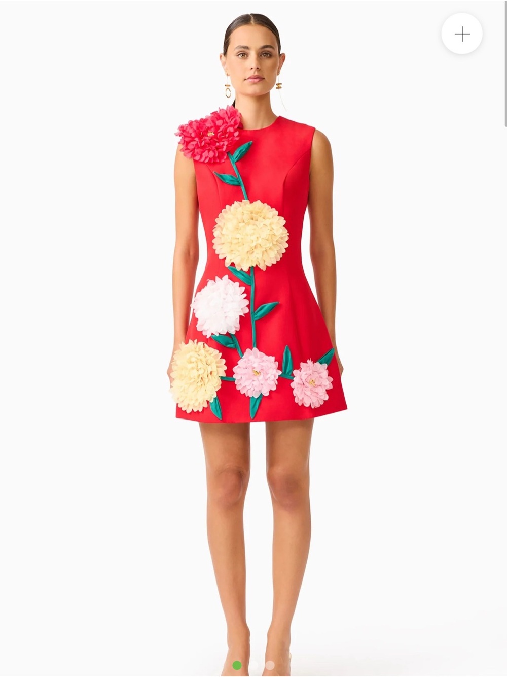 Elliatt Appliqué Sleeveless Mini Dress